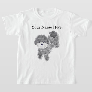Gray Poodle #1 T-Shirt