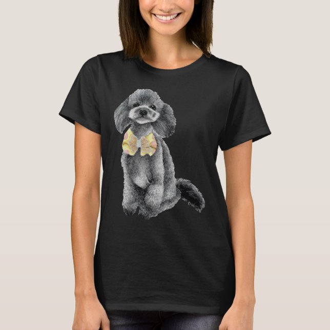 Gray Poodle T-Shirt (Front)
