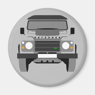 Gray Pop art Classic Land Rover Magnet