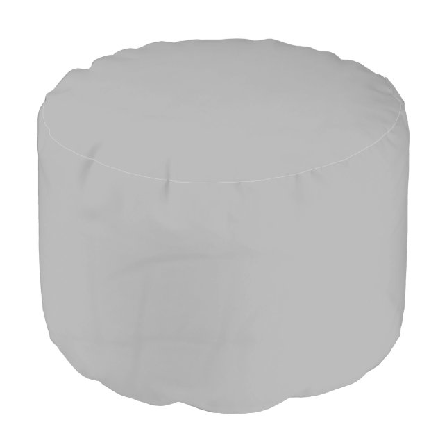 Gray Pouf (Angled Front)