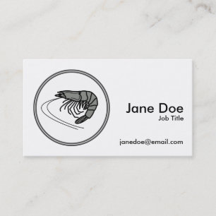 Gray Prawn - Fish Prawn Crab Collection Business Card