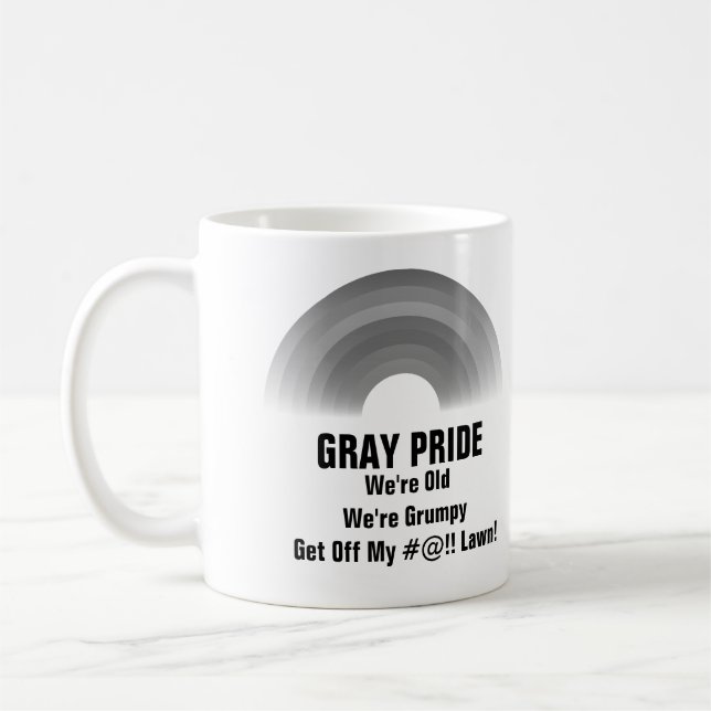Gray Pride Coffee Mug (Left)