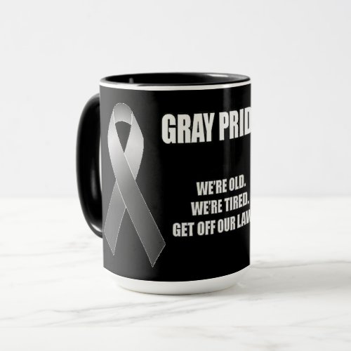 gray pride mug