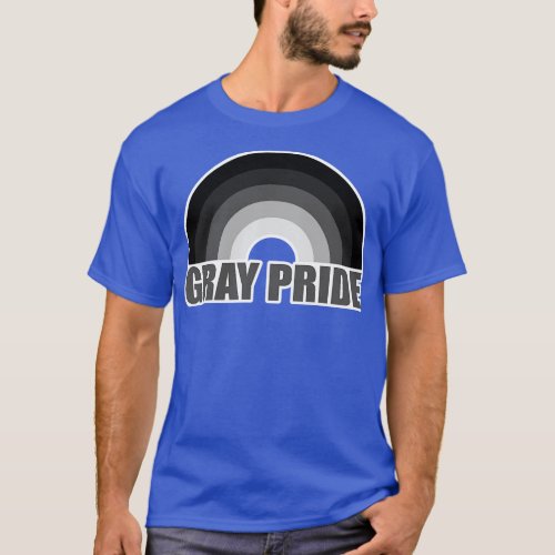 Gray Pride Rainbow T_Shirt