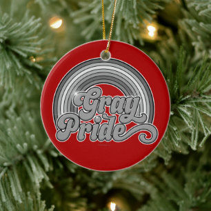 Gray Pride (Retired Senior) Ceramic Ornament