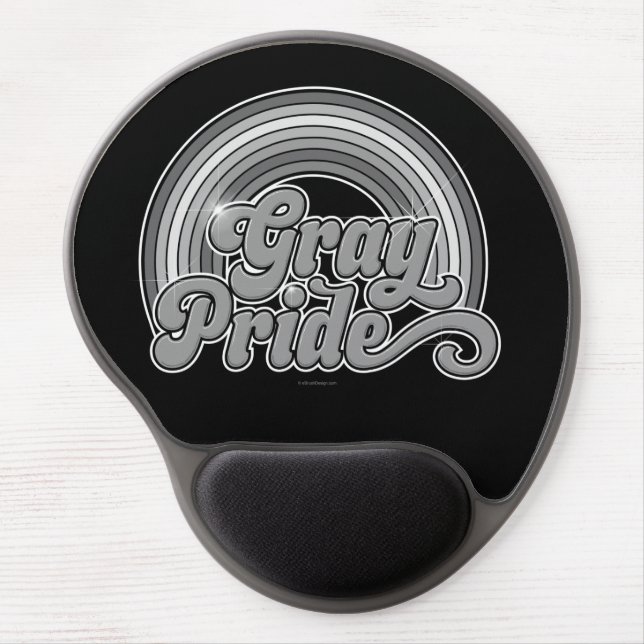 Gray Pride (Retired Senior) Gel Mouse Pad (Front)