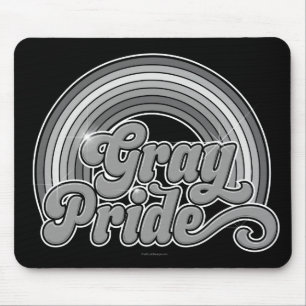Gray Pride (Retired Senior) Mouse Pad