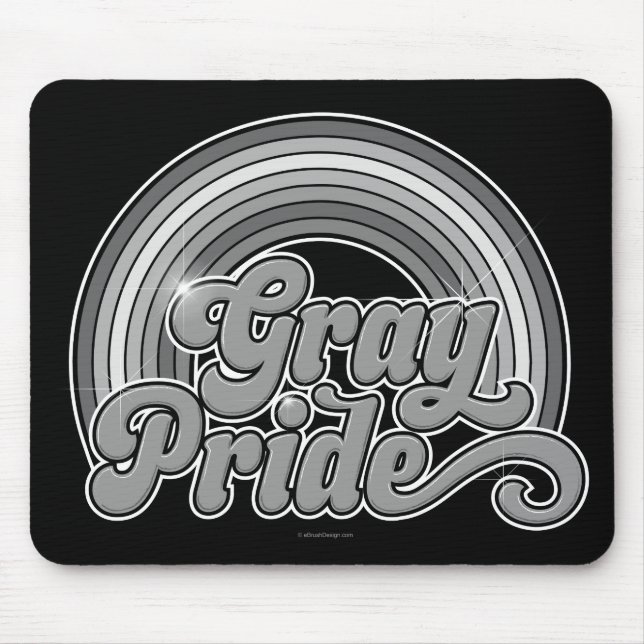 Gray Pride (Retired Senior) Mouse Pad (Front)
