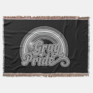 Gray Pride (Retired Senior) Throw Blanket