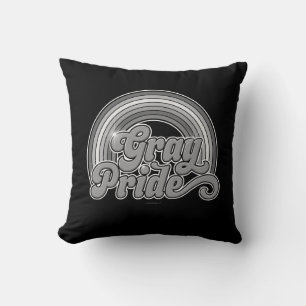 Gray Pride (Retired Senior) Throw Pillow
