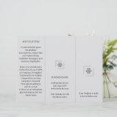 Gray Professional Branded Trifold Brochure Design (Standing Front)