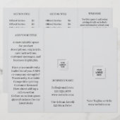 Gray Professional Branded Trifold Brochure Design (Front/Back)