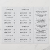 Gray Professional Branded Trifold Brochure Design (Back)