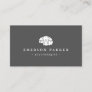 Gray psychologist psychiatrist counselor modern business card
