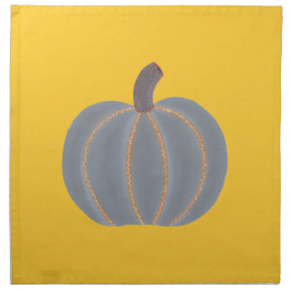 Gray Pumpkin Orange Lights Halloween Napkins