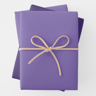 Gray Purple and Purple Wrapping Paper Sheets