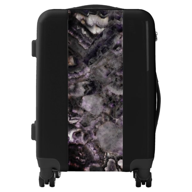 Gray purple Smoky Quartz Luggage (Front)