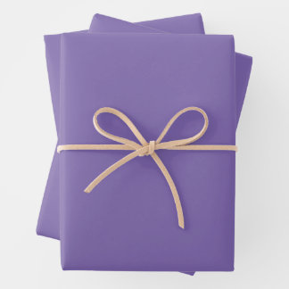 Gray Purple Wrapping Paper Sheets