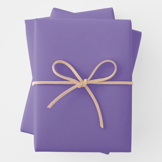 Gray Purple Wrapping Paper Sheets (In situ)