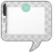 Gray Quatrefoil Pattern, Mint Green Monogram