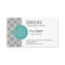 Gray Quatrefoil with Custom Mint Monogram