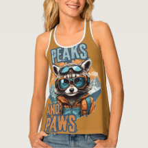 Gray Raccoon with Reflective Goggles