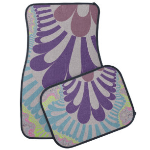 Gray Rainbow Loop Car Floor Mat