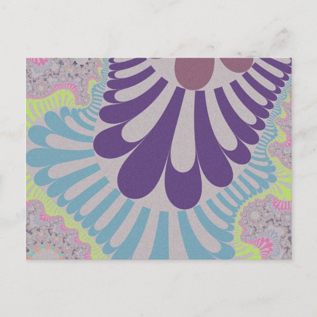 Gray Rainbow Loop Postcard (Front)