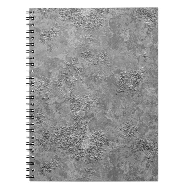 Gray Raw Concrete/Cement Mock-Texture Notebook (Front)