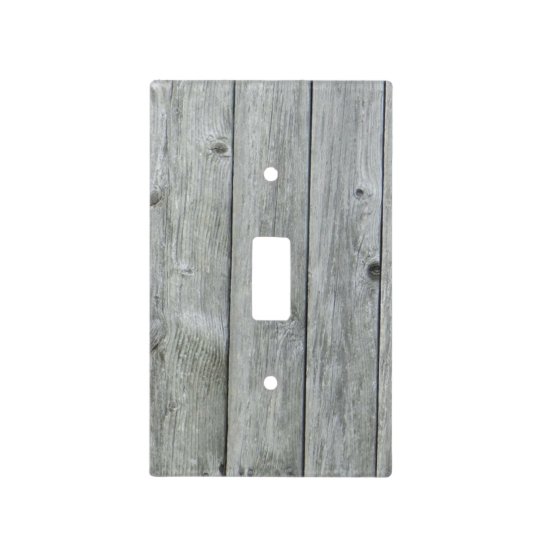 Gray Reclaimed Wood Light Switch Cover | Zazzle.com