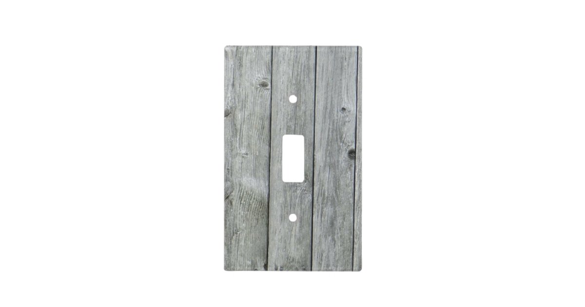 Gray Reclaimed Wood Light Switch Cover Zazzle