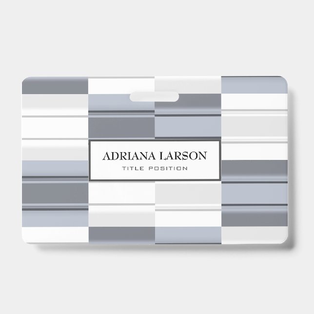 Gray Rectangle Badge (Front)