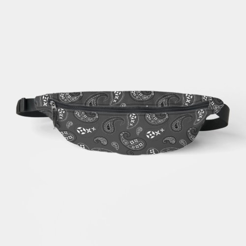 Gray Red Blue Paisley Bandana Assortment Fanny Pack