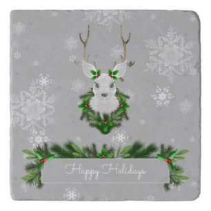Gray Reindeer Trivet