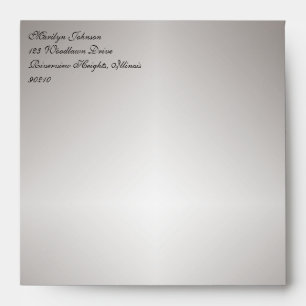 Gray Return Address Envelope for 5" Square Product