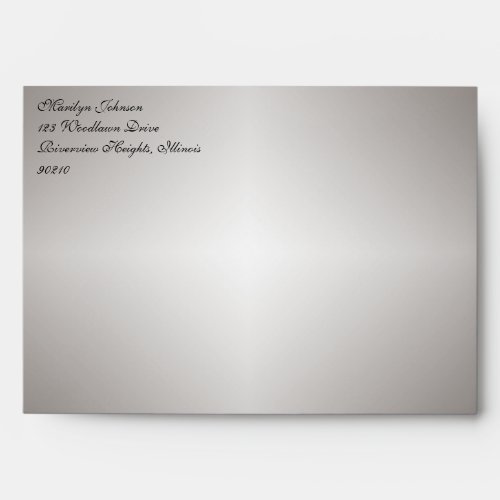 Gray Return Address Envelope for 5x7 Products