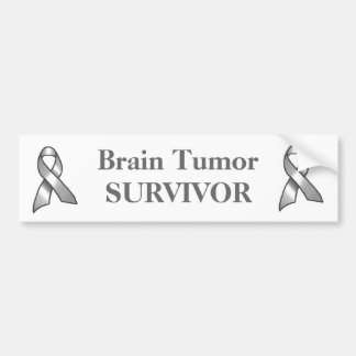 Gray Ribbon Survivor Bumper Sticker