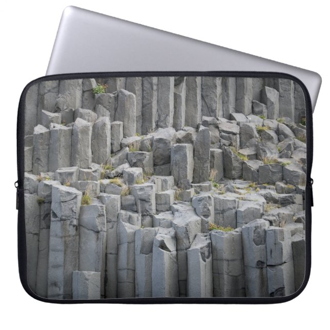 Gray rock formation laptop sleeve (Front)