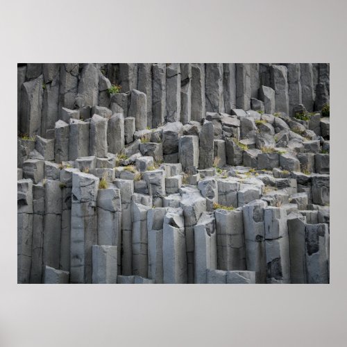 Gray rock formation poster