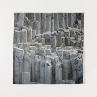 Gray rock formation tapestry