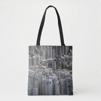 Gray rock formation tote bag
