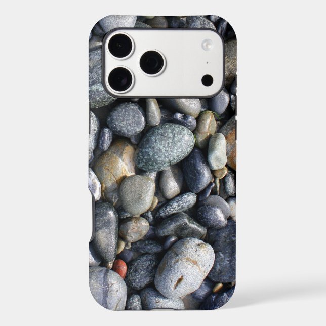 Gray Rocks and Pebbles Iphone Case (Back)
