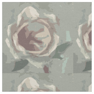 Gray Rose of Texas Fabric