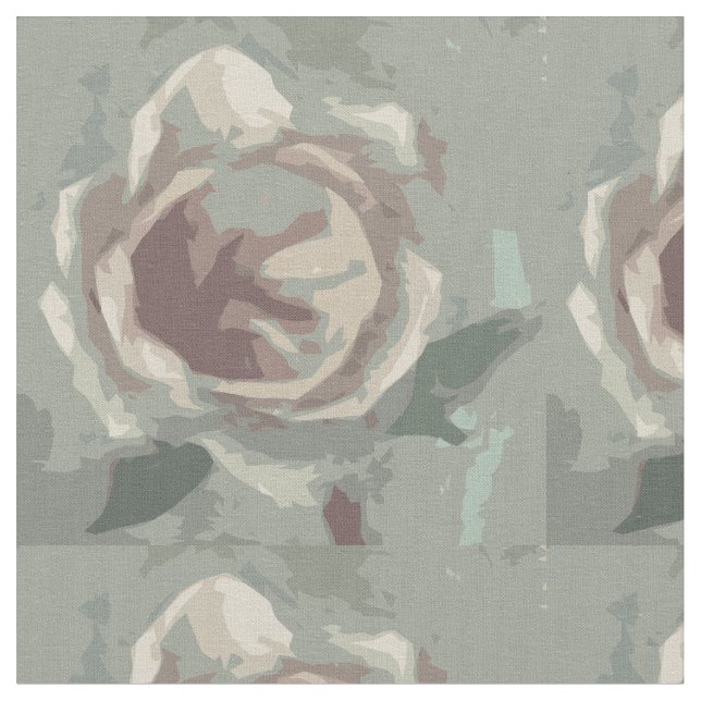 Gray Rose of Texas Fabric (Close Up)