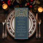 Gray Royal Medieval Sword Wedding Flat Menu<br><div class="desc">Celebrate your special day with this Royal Medieval Sword Wedding design. Gold featured in this design is not real foil. You can customize this further by clicking on the "PERSONALIZE" button. For further questions please contact us at ThePaperieGarden@gmail.com.</div>