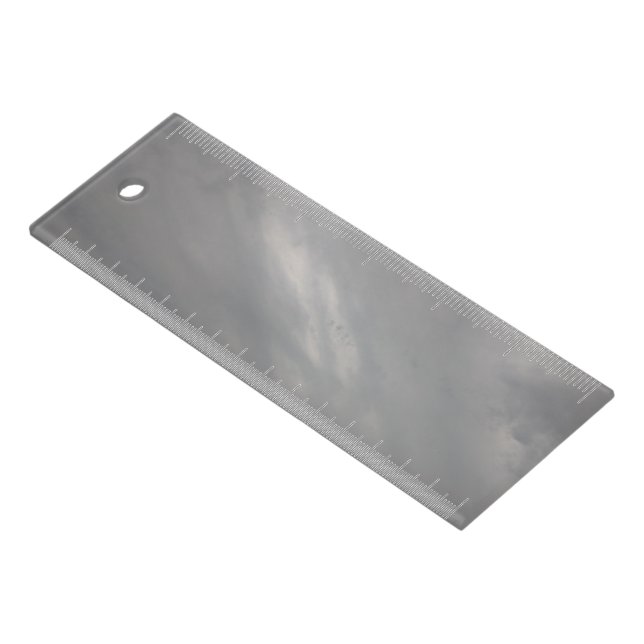 Gray Ruler, Love for Gray Sky, Gray Clear Acrylic  Ruler (Angled)