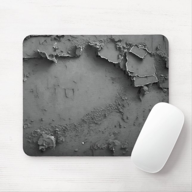 Gray Rustic Design Mouse Pad (With Mouse)
