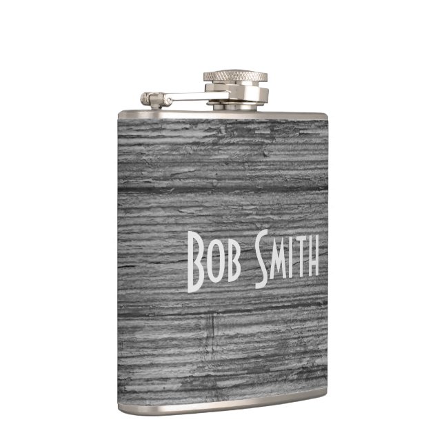 gray rustic wood background flask (Right)