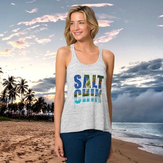 Gray Salt Chik Classic Beach Tank Top