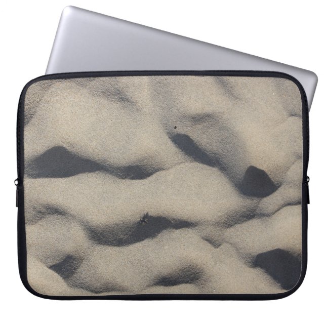 Gray sand laptop sleeve (Front)